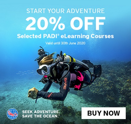 PADI e-learning 2020 offer