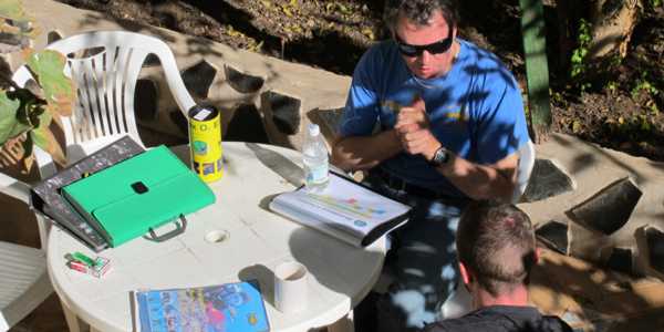 Learn about Nitrox on a PADI Enriched Air Nitrox Course on our garden teaching area