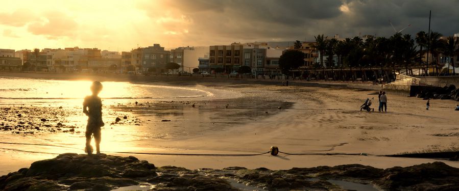 Sunset in Arinaga, Gran Canaria